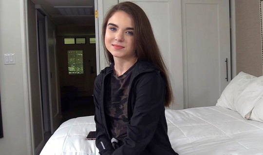 Young girl on casting Fucks with guy with anal plug in the a...